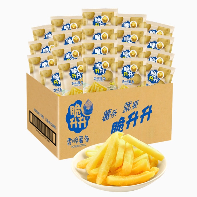 【中國直郵】 脆升升 香脆薯條400g【原味薯條】馬鈴薯條薯片餅乾 辦公室解饞休閒零食