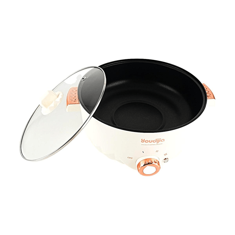 Multifunctional Electric Hot Pot Single Layer Non-stick Cooking Pot 10.24 Inch 3