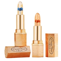 Flower Crystal Warm Color Changing Lipstick Lip Moisturizer Blue Siren + Tears Of Roses 2pcs Set