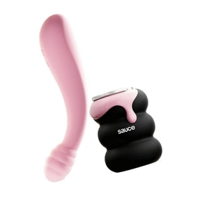 Pressure-sensing G-spot Vibrator Honey Dip Pink 1pc