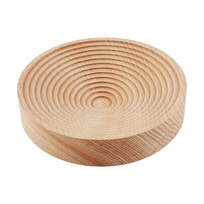 木質托盤香薰擺飾 圓形收納盤裝飾品 #圓形波浪 15*3cm