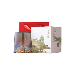 【中国直邮】 故宫博物院 故宫千里江山系列炫彩玻璃杯 杯子礼盒生日礼物 单杯款 400g