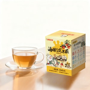 [中国直送] Mixue アイスクリーム＆ティーバッグ - 発酵米風味フルーツ＆フラワーティーバッグ、アップル発酵米、ジャスミン緑茶、キンモクセイ発酵米、ウーロン茶、ウィンターミルクティー、14袋、55g