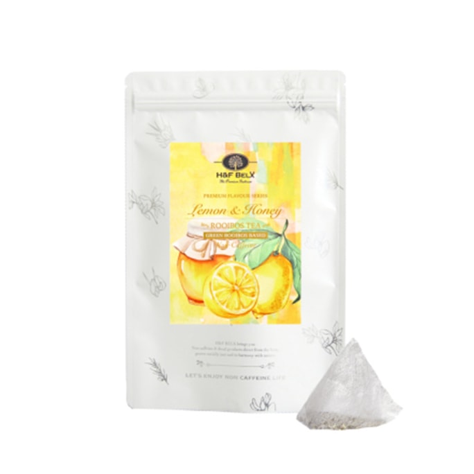【日本直邮】 H&F BELX柠檬蜂蜜路易波士茶 2.5g*30 袋