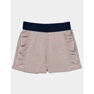 Blune - Kids Girl Ridio Crochet Short Pants - Navy/Fraise 8Y