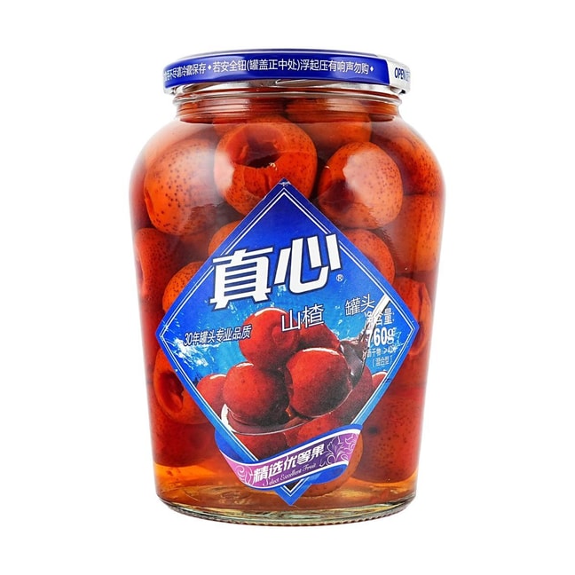 真心 山楂罐头 760g【糖水水果罐头】【可即食可烘焙制作蛋糕甜品等】【东北特色】