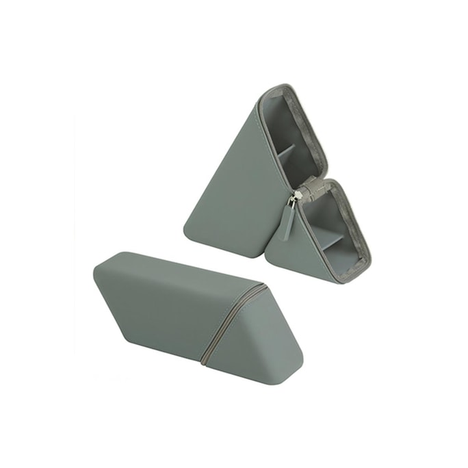 SONIC Triangular Standing Silicone Portable Pen Case Grey