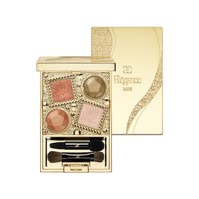 【日本直郵】ELEGANCE雅莉格絲 奢華貴婦復古寶石四色眼影 4.9g #03