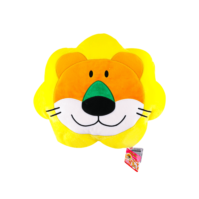 日本SKJAPAN 愉快動物餅乾系列 獅子兩用靠墊