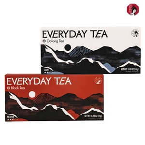 【 Official Store】 Everyday Tea Oolong Tea Blend 7 Bags, Black Tea Blend 7 Bags ,14g*2 Boxes