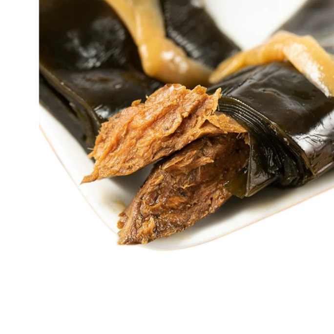 【中國直郵】 飯糰媽媽 威海特產昆布捲即食海帶小零食海帶卷日式壽司食品金槍魚昆布券80g*4袋