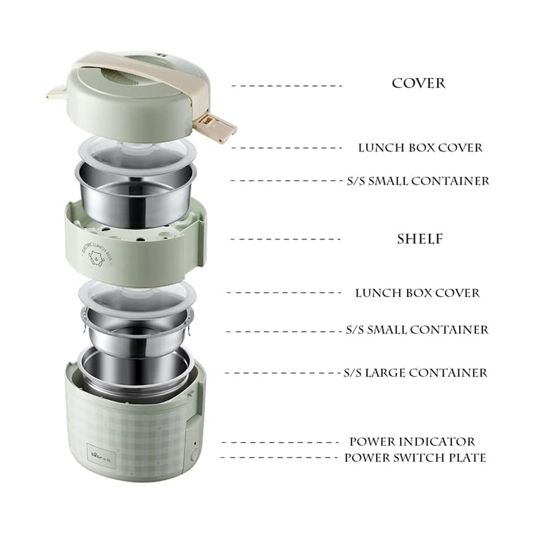 Heated Lunch Box DFH-A20Q7, 67.63 fl oz 7