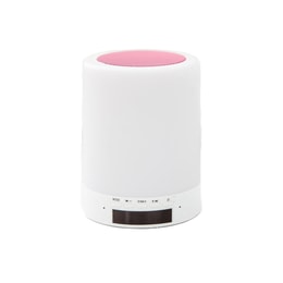 Fashion Creative Charging Bluetooth Sound Night Light Pink (Screen Display+Sound+ Alarm Clock)  1PC
