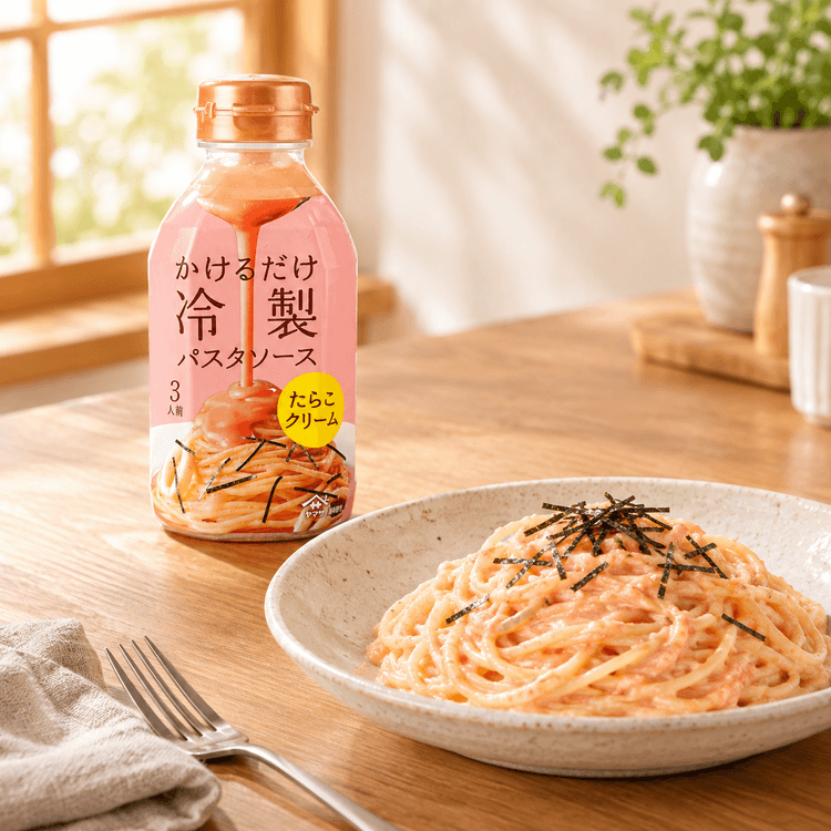 YAMASA Tarako Cream Cold Pasta Sauce, Creamy Cod Roe Flavor, 11.16