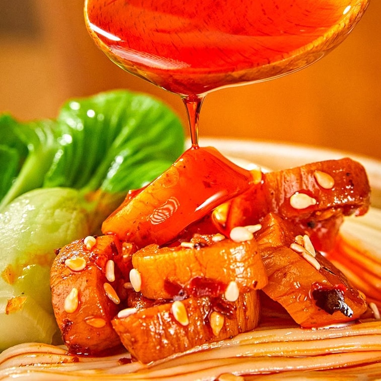 Sichuan Spicy Dried Radish, Homemade Specialty, Crunchy and Spicy Radish Cubes 230g, Pickles for Rice, Fragrant and Spicy 6