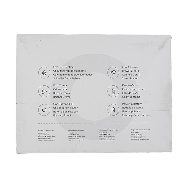 OUTIN Co-branded Coffee Machine, Rapid Heating, Lightweight Portable Espresso Machine OTEM-01, Little Goose Yell 13