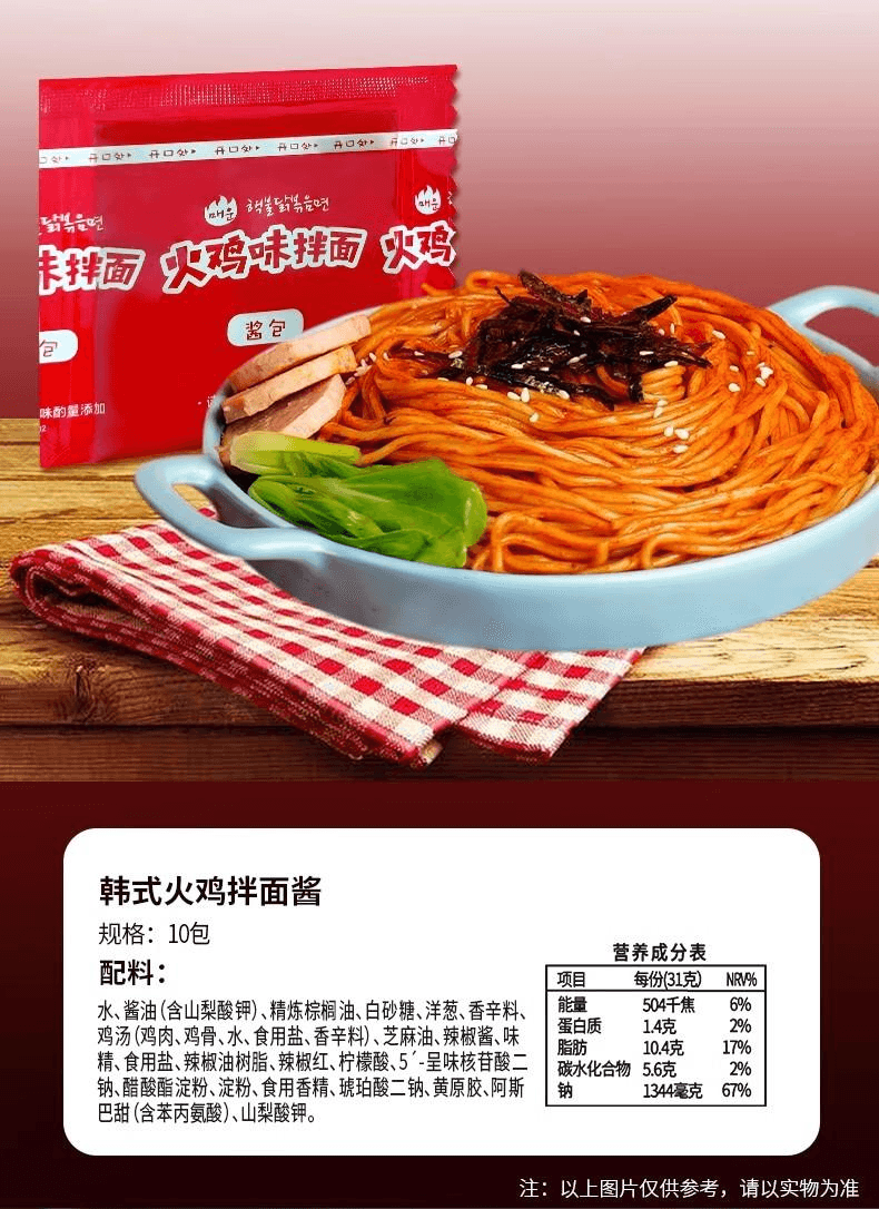 【中国直邮】 白象牌 白象拌面酱拌饭酱包甜辣辣椒酱白象黑鸭酱180g*1瓶