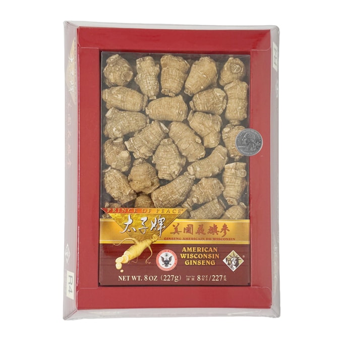太子牌 美国威斯康辛州花旗參 长根 官方认证 美国销量冠军  8oz 227g【早秋滋补】【中秋佳礼】【老字号】