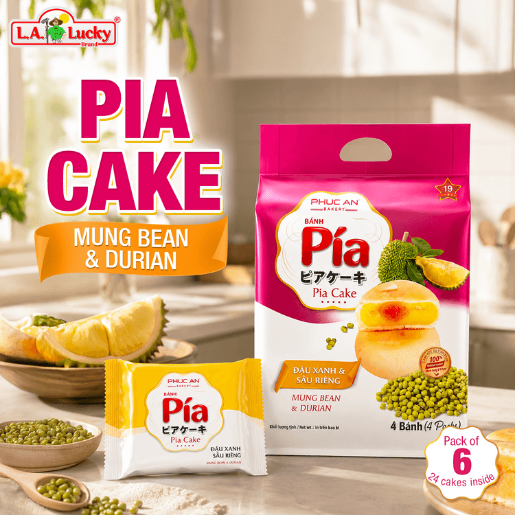 L.A.ラッキー ベトナム ドリアン 緑豆 塩卵黄 ピアビスケット – 400g