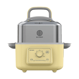 【立减$16到手价$143.99】BUYDEEM北鼎 G5246家用多功能电蒸锅 5L 小鹅黄 1~3人适用 7段预设蒸煮2小时保温防干烧