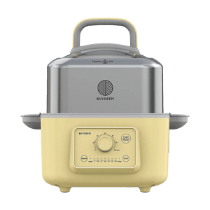 【立减$16到手价$143.99】BUYDEEM北鼎 G5246家用多功能电蒸锅 5L 小鹅黄 1~3人适用 7段预设蒸煮2小时保温防干烧