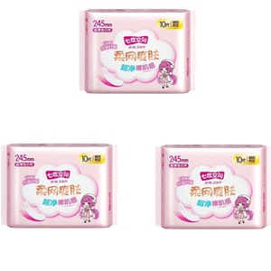 Teenage sanitary napkins with silk-like mesh surface daily use 245mm*10 pieces /3 packs