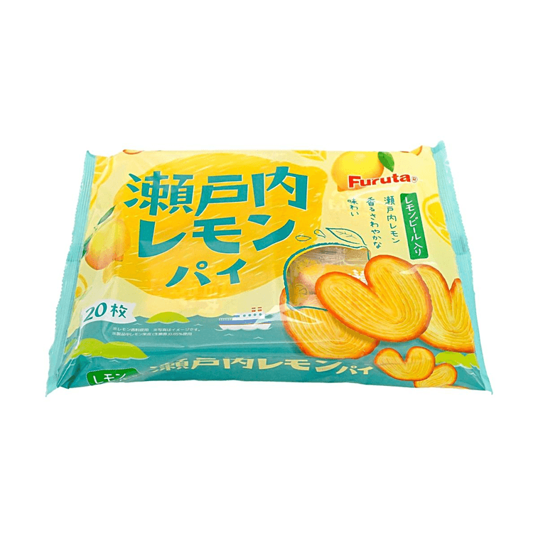 瀬戸内レモンパイ、蝶の形をしたペストリークッキー、4.58オンス【爽やかなレモンの香り】 6