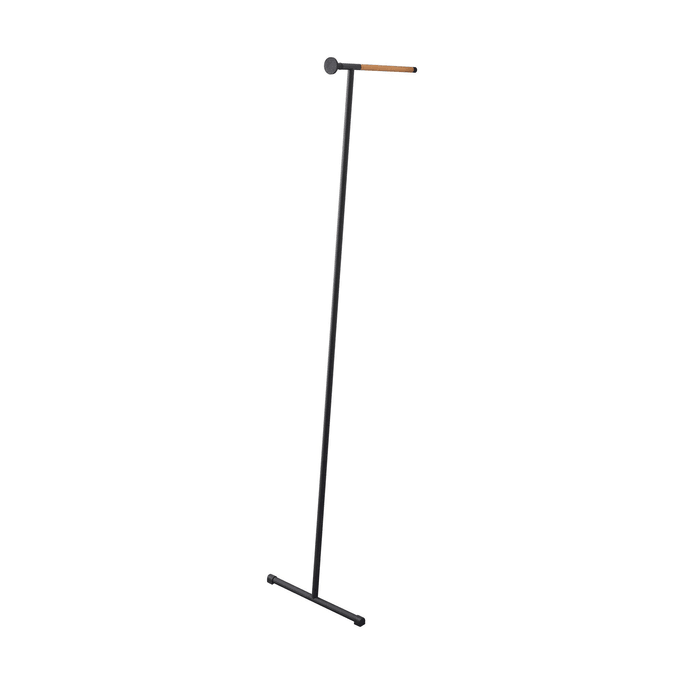 Leaning Clothes Hanger (64 H) - Steel + Wood Black 1 piece