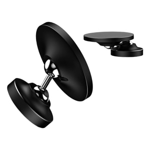 [중국 직배송] HSPM 맥세이프 양면 자석 휴대폰 홀더, 360도 회전 및 접이식 차량용 마운트, 접이식 양면 자석 [자석판 포함] - 블랙, 1개