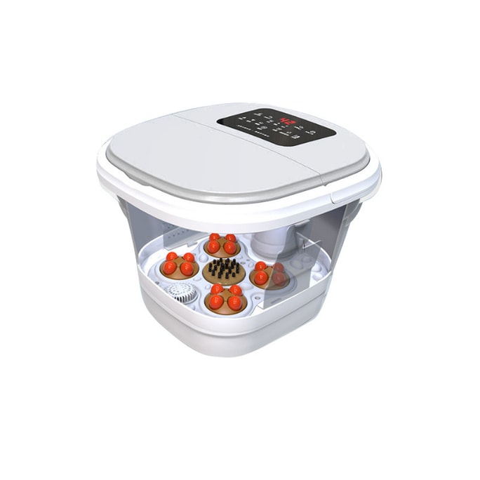 Folding Foot Bath Basin Electric Home Use Fully Automatic Massage Soaking Bucket Deep Bucket Portable Heated Foot Spa  Top-of-the-Line Model One-Piece Assembly