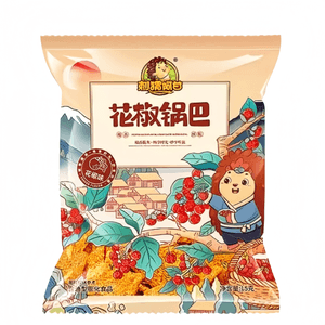 Hedgehog Agan Peppercorn Crispy Rice, Peppercorn Flavor, Strong Pepper Aroma, Spicy And Crispy, Snack, 15g×5 packs