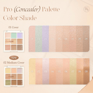 韩国DASIQUE代曦可 九色修容遮瑕盘调色板 立体提亮 校色修正 遮痘痘泪沟法令纹黑眼圈 #01 COVER 9g