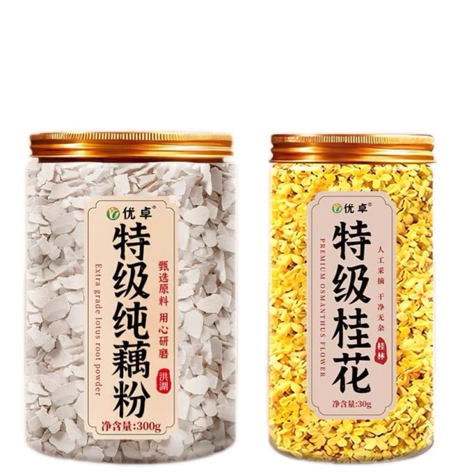 Honghu lotus root powder 300g Osmanthus 30g * 1 jar