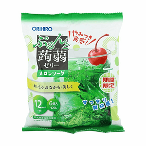 Konnyaku Jelly Melon Soda Flavor 6 pieces 【Limited Edition】【Refreshing Taste】
