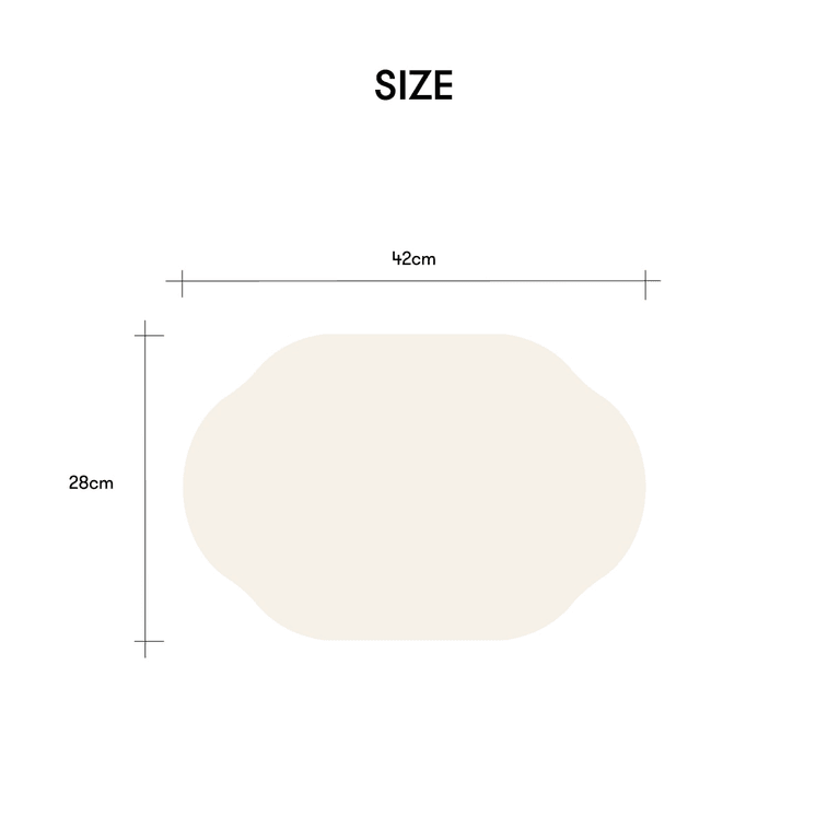 韩国SSUEIM FOR REST 硅胶餐桌垫 耐高温食品级锅垫 象牙白 6