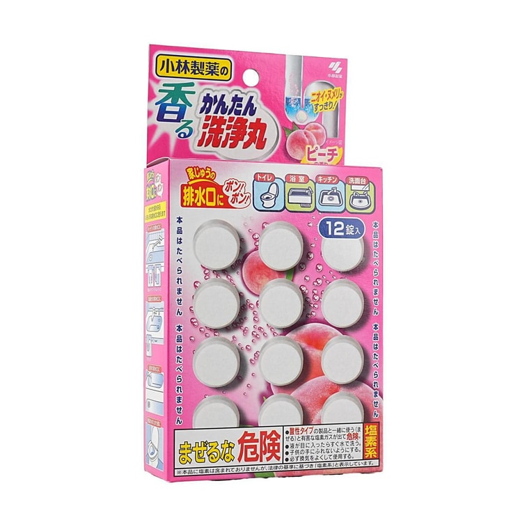 Multi Purpose Easy Cleaning Scented Cleaner Peach 12 Tablets 3