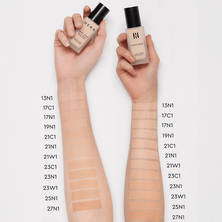 Silky Stay, 24h Longwear Foundation, SPF20·PA++ #17C1 Petal Ivory 4