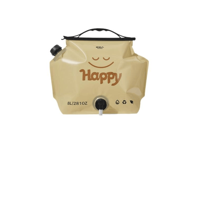 [중국 직배송] 프리미티브 맨 아웃도어 물가방 휴대용 접이식 캠핑 물통 보관 가방 하이킹 카키색 8L 42.5*31.5cm*1개