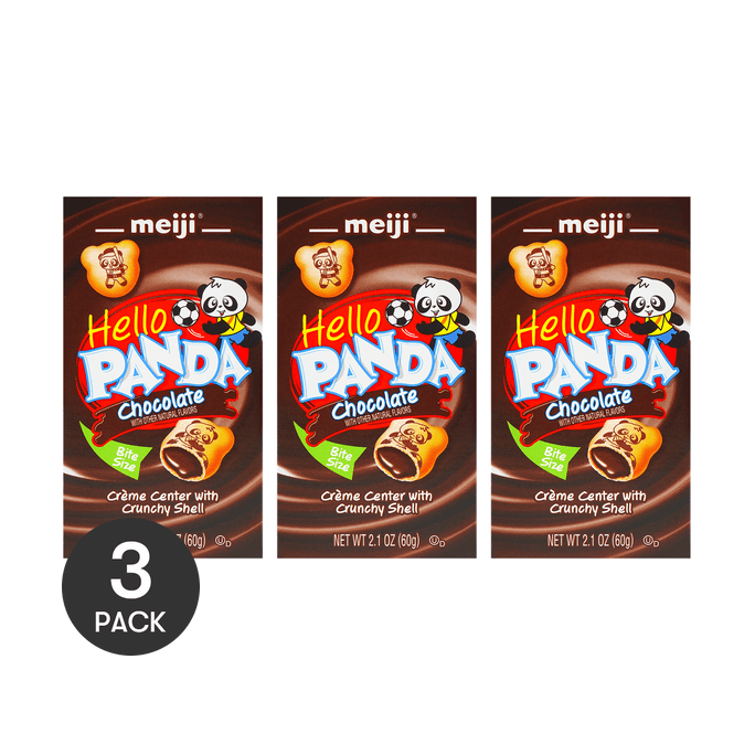 Panda Chocolate Filling Cookie 62g *3【3 Packs】