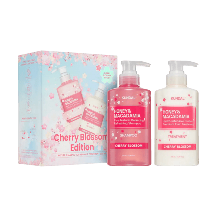 Cherry Blossom Edition Honey & Macadamia Shampoo, 16.9 fl oz + Treatment 16.9 fl oz 4