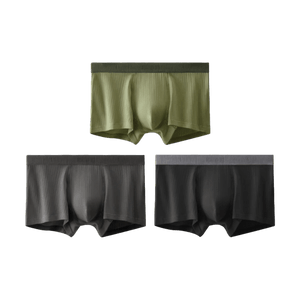 311Standard Men's Boxer Briefs, Black+Battleship Gray+Green, XXL, 3-Pack