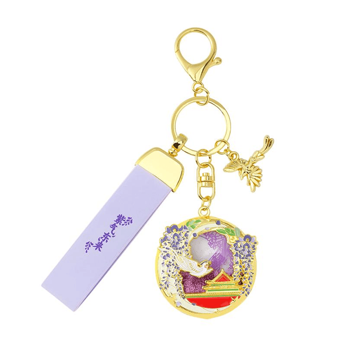 The Palace Museum's New Year's Eve Keychain Purple Qi Comes From The East 5.3 * 5cm