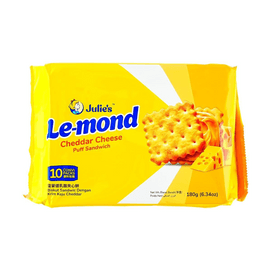 馬來西亞JULIE'S 雷蒙德切達起司夾心餅乾 180g