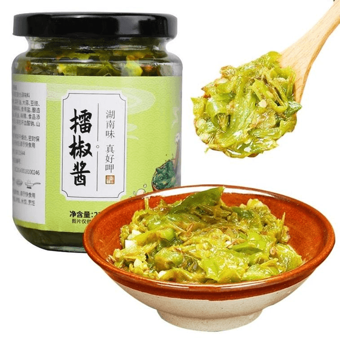 【中國直郵】 禦膳味 湖南擂辣椒香辣微辣擂椒 220g 商用拌飯擂椒醬擂飯開胃下飯菜神器瓶裝