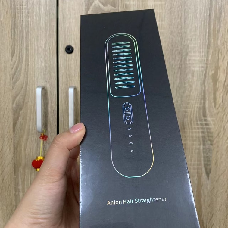 金稻 无线直发梳 负离子护发 便携两用直发梳 电梳子 直板夹 防静电 KD382S 黑色 1台 6