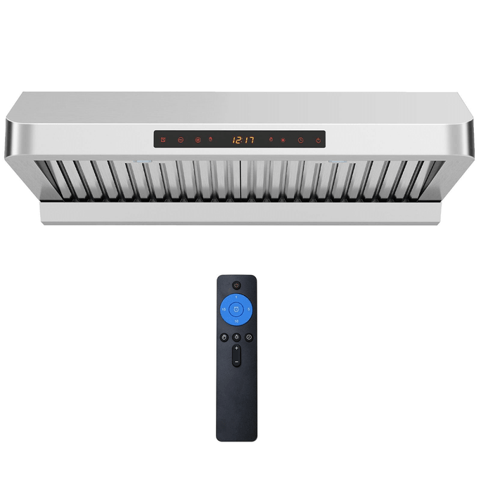 科市威 30吋櫥櫃下抽油煙機 900CFM 附油盒 不鏽鋼 銀色