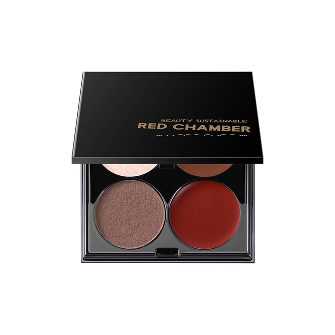 RED CHAMBER  RC HARUKI Quadra Compact Palette Autumn Gathering 7.5g Liptick Blush Eyeshadow