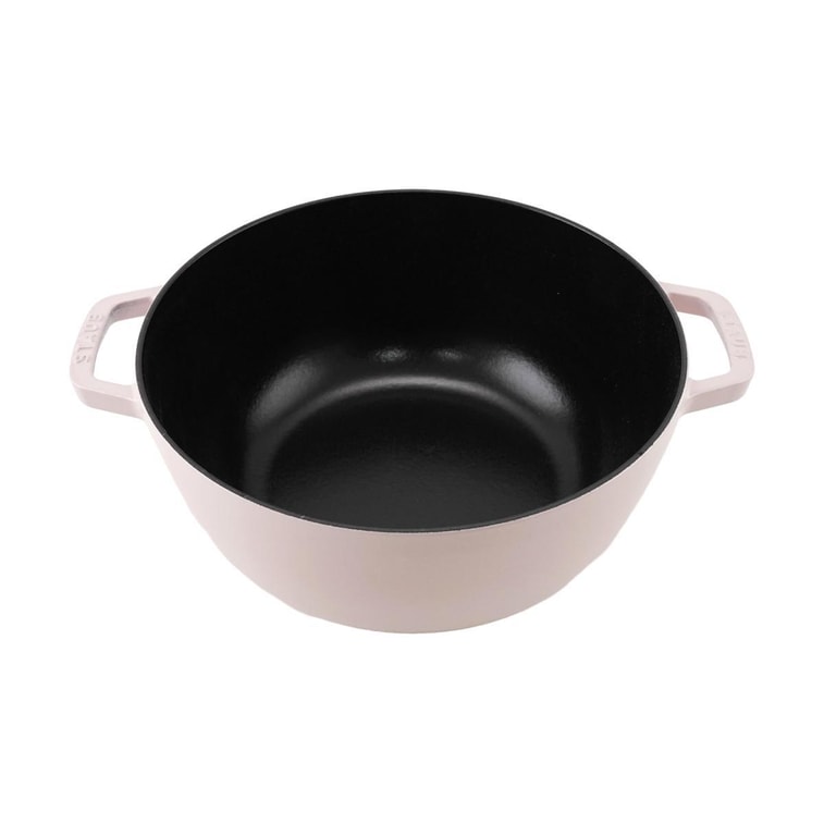 法国STAUB珐宝 铸铁锅 海鲜锅焖锅汤锅 多功能珐琅锅 4.73L 牡丹粉 11