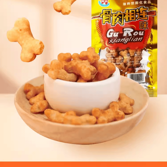 惠诚 骨肉相连零味食油炸型膨化食品20g*5袋 4