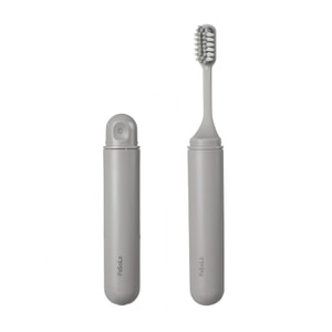 FaSoLa 여행용 접이식 칫솔 그레이/손잡이 미세모 잇몸 보호 방진 소형 헤드 칫솔 여행용 휴대용 칫솔